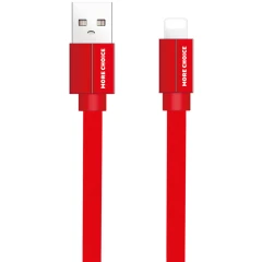 Кабель USB - Lightning, 1м, More Choice K20i Red