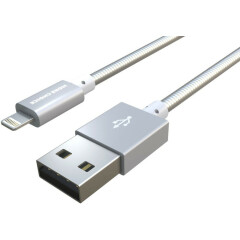 Кабель USB - Lightning, 1м, More Choice K31i Silver