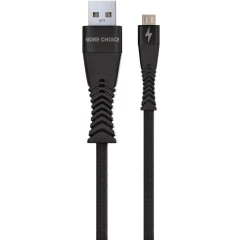 Кабель USB - microUSB, 1м, More Choice K41Sm Black