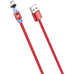 Кабель USB - microUSB, 1м, More Choice K61Sm Red