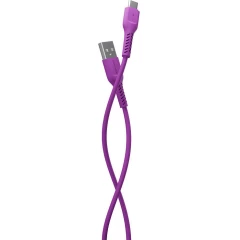 Кабель USB - USB Type-C, 1м, More Choice K16a Purple