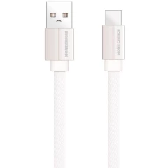 Кабель USB - USB Type-C, 1м, More Choice K20a White