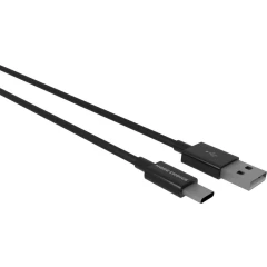 Кабель USB - USB Type-C, 1м, More Choice K24a Black