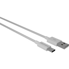 Кабель USB - USB Type-C, 1м, More Choice K24a White