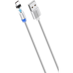 Кабель USB - USB Type-C, 1м, More Choice K61Sa Silver