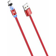 Кабель USB - USB Type-C, 1м, More Choice K61Sa Red