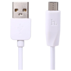 Кабель USB - microUSB, 1м, HOCO X1 White (HC-32038)