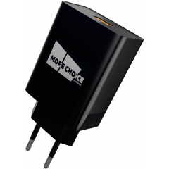 Сетевое зарядное устройство More Choice NC52QCm Black