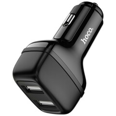 Автомобильное зарядное устройство HOCO Z36 Leader Black + Type-C Cable