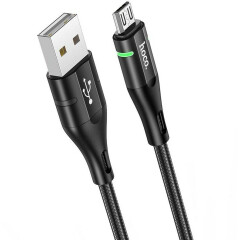 Кабель USB - microUSB, 1.2м, HOCO U93 Shadow Black (HC-32156)