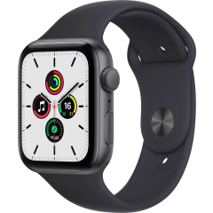 Умные часы Apple Watch SE 44mm Space Grey/Midnight (MKQ63RU/A)