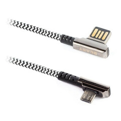 Кабель USB - microUSB, 1.2м, Blast BMC-119 Black