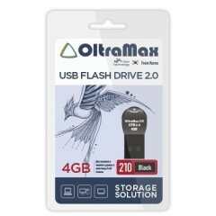 USB Flash накопитель 4Gb OltraMax 210 Black