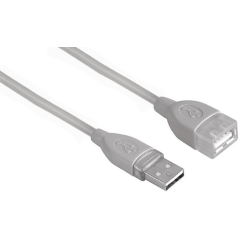 Кабель удлинительный USB 2.0 A (M) - A (F), 5м, HAMA H-78400