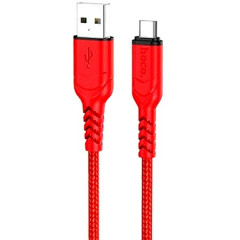 Кабель USB - microUSB, 1м, HOCO X59 Red (HC-44906)