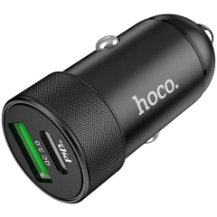 Автомобильное зарядное устройство HOCO Z32B Black