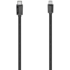 Кабель microUSB (M) - USB Type-C, 0.75 HAMA H-200644