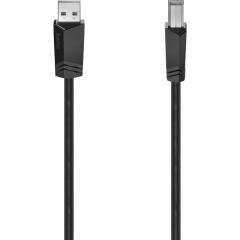 Кабель USB 2.0 A (M) - B (M), 3м, HAMA H-200603