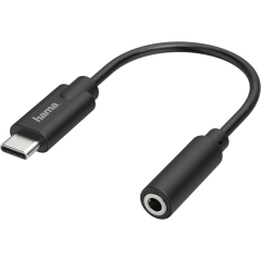 Переходник USB Type-C - mini jack 3.5мм, HAMA H-200318