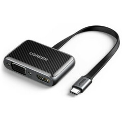 Переходник USB Type-C - HDMI (F) + VGA (F), UGREEN CM303