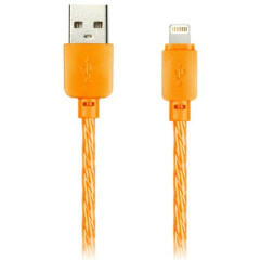 Кабель USB - Lightning, 1м, Smartbuy iK-512SPS-NB Orange