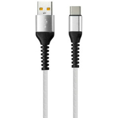 Кабель USB - USB Type-C, 1м, SmartBuy ik-3112sp-NB White