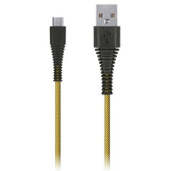 Кабель USB - microUSB, 2м, Smartbuy iK-20n-2-NB Yellow