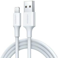 Кабель USB - Lightning, 1м, UGREEN US155 White