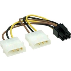 Переходник 2x Molex - PCI-E 6-pin, Bion BXP-CC-PSU-6