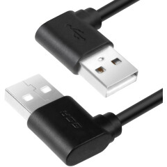 Кабель USB 2.0 A (M) - A (M), 0.2м, Greenconnect GCR-AUM5AM-BB2S-0.2m