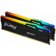 Оперативная память 16Gb DDR5 4800MHz Kingston Fury Beast RGB (KF548C38BBAK2-16) (2x8Gb KIT)