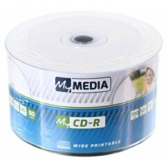 Диск CD-R Verbatim 700Mb 52x Pack Wrap Printable (50шт) (69206)