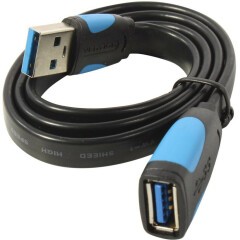 Кабель удлинительный USB 3.0 A (M) - A (F), 0.5м, Vention VAS-A13-B050