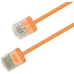 Патч-корд Hyperline PC-LPU-UTP-RJ45-RJ45-C6-1.5M-LSZH-OR, 1.5м