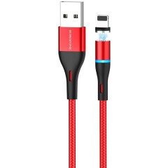 Кабель USB - Lightning, 1.2м, Borofone BU16 Red