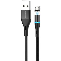 Кабель USB - microUSB, 1.2м, Borofone BU16 Black