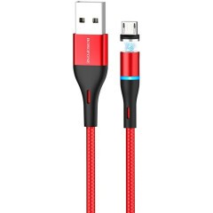 Кабель USB - microUSB, 1.2м, Borofone BU16 Red