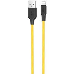Кабель USB - Lightning, 1м, HOCO X21 Plus Black/Yellow