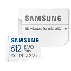 Карта памяти 512Gb MicroSD Samsung EVO Plus + SD адаптер (MB-MC512KA/KR)
