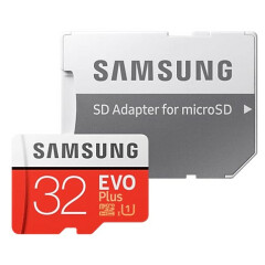Карта памяти 32Gb MicroSD Samsung EVO PLUS + SD адаптер (MB-MC32GA/APC)