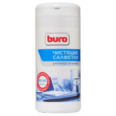 Салфетки Buro BU-Tmix универсальные, туба, 65шт влажных, 65шт сухих