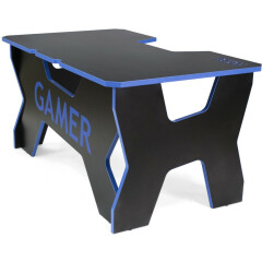 Игровой стол Generic Comfort Gamer2 Black/Blue