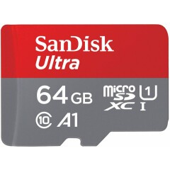 Карта памяти 64Gb MicroSD SanDisk Ultra (SDSQUA4-064G-GN6MN)