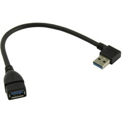 Переходник USB 3.0 A (M) - USB A (F), KS-IS KS-402O