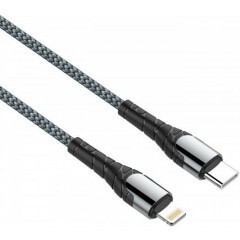 Кабель USB Type-C - Lightning, 2м, LDNIO LC112 Grey