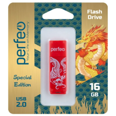 USB Flash накопитель 16Gb Perfeo C04 Red Koi Fish (PF-C04RKF016)