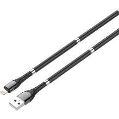 Кабель USB - Lightning, 1м, LDNIO LS511 Black