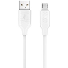 Кабель USB - microUSB, 1м, Harper BCH-321 White