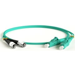 Патч-корд Hyperline FC-D2-503-FC/PR-LC/PR-H-5M-LSZH-AQ, 5м