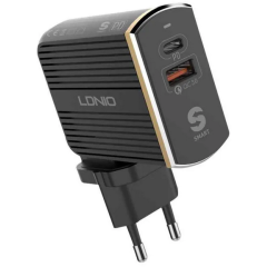 Сетевое зарядное устройство LDNIO A2502C кабель microUSB